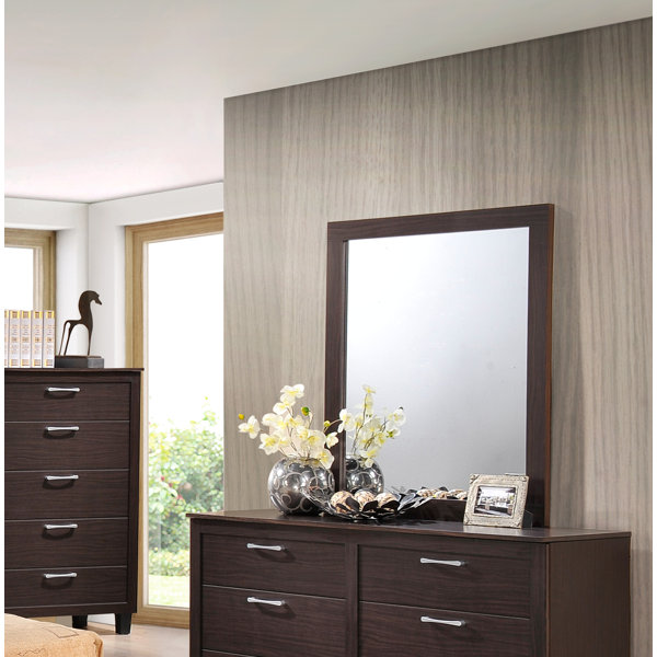 Latitude Run® Amelie Rectangle Wood Dresser Mirror Wayfair